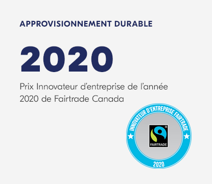 Logo du prix Innovateur d’entreprise Fairtrade 2020