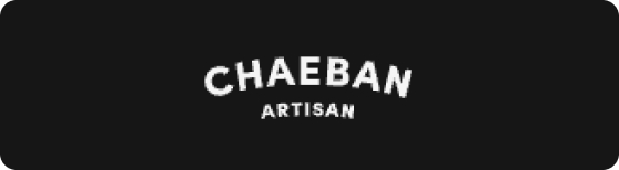 Text reading " Chaeban Artisan",with black background