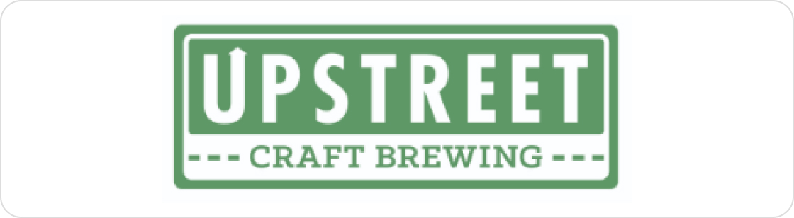 A picture of Upstreet craft brewing logo.